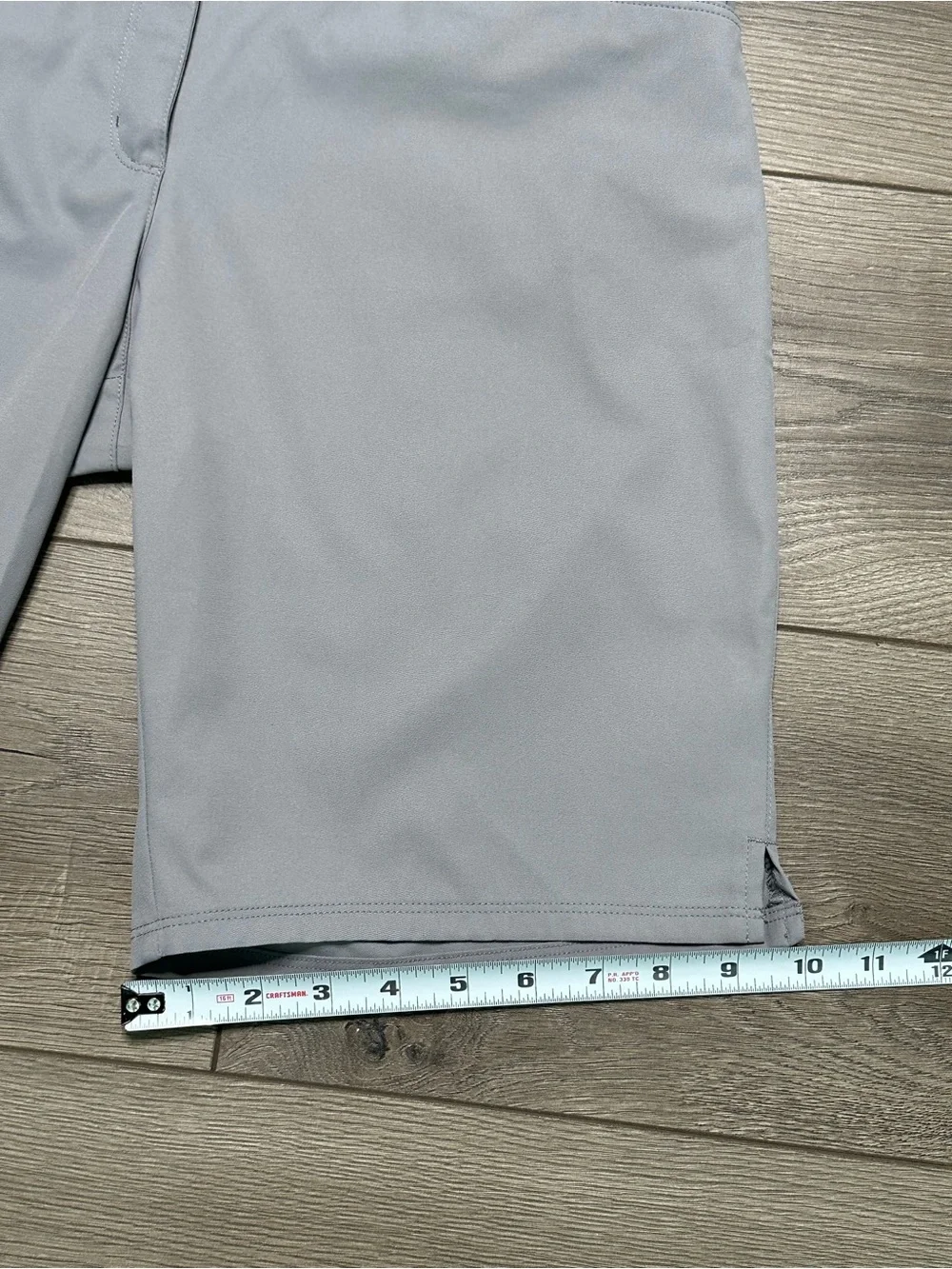 Adidas Mid Rise Bermuda Stretch Golf Shorts Gray Size 10